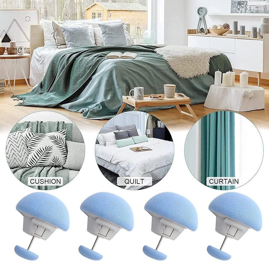 OwlCart HandyNest Mushroom Upholstery Pins – Elegant No-Sew Furniture Decor