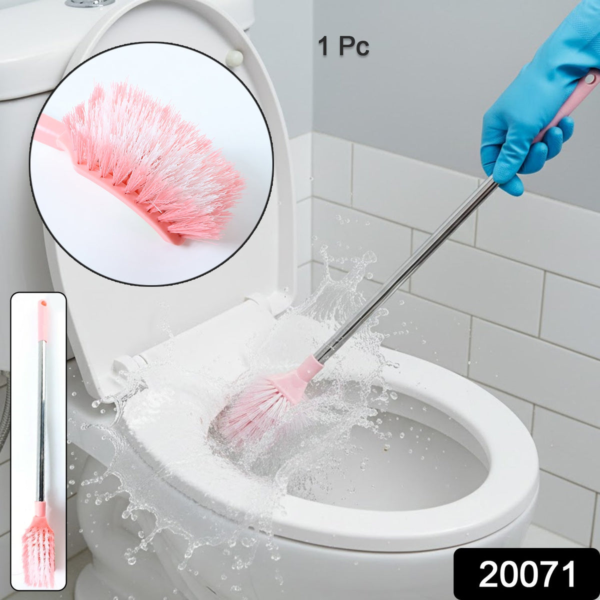 Toilet Cleaning Brush – Long Handle, Ergonomic & Splash-Resistant
