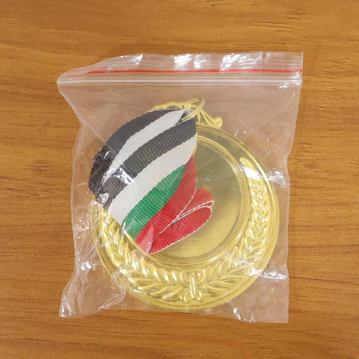 Gold Winner Medal with Tricolor Ribbon – Elegant Sports Award