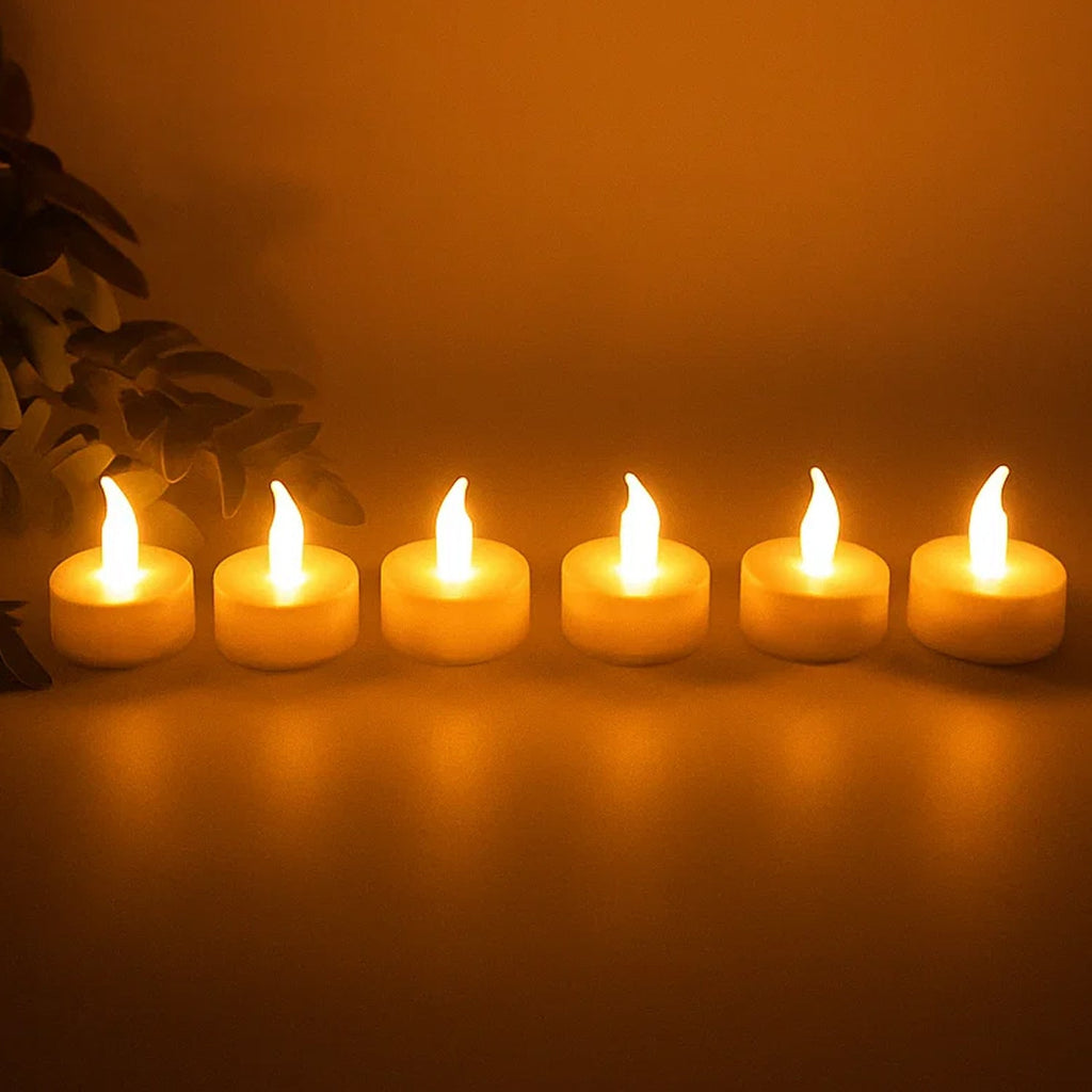 LED Flameless Candle Set – 6 Piece Warm Flickering Lights