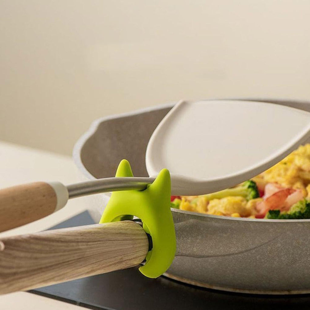 Plastic Pot Holder with Cat Ear Design – Adjustable & Heat-Resistant