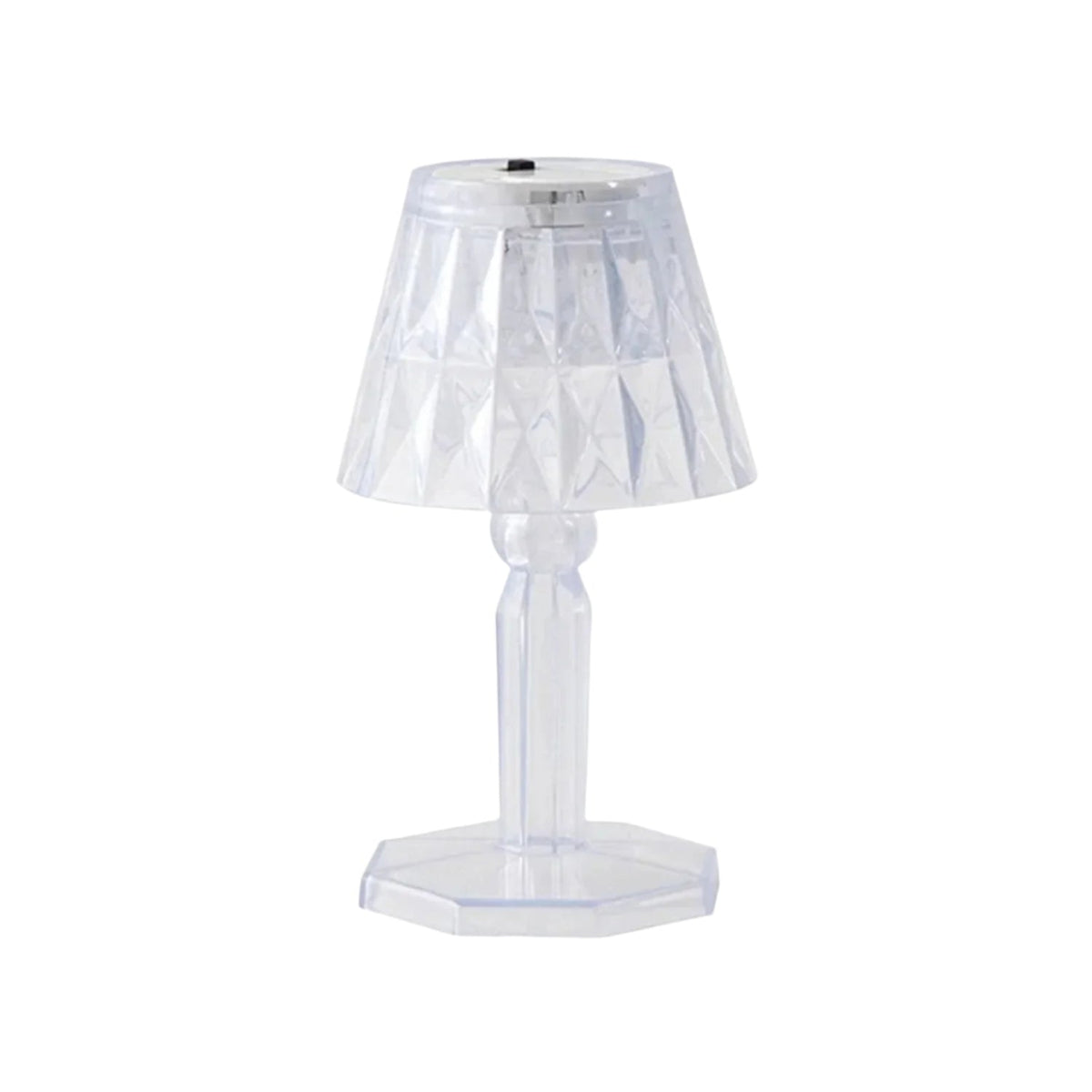 Crystal Table Lamp – Transparent Mini LED Reflection Light | Styleva