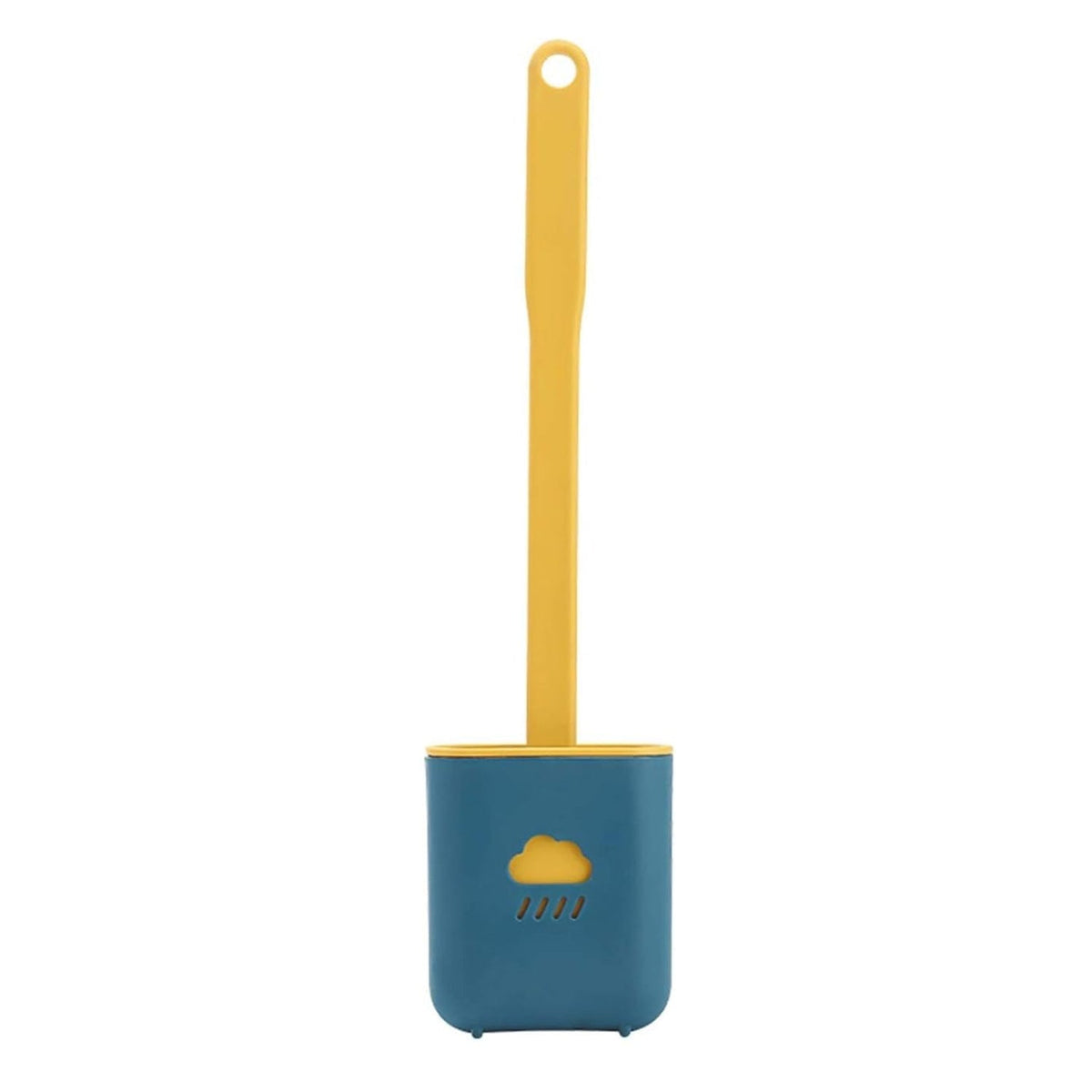 Silicone Toilet Brush – Quick-Dry Holder, Flexible Bristles | Velvet Wipe
