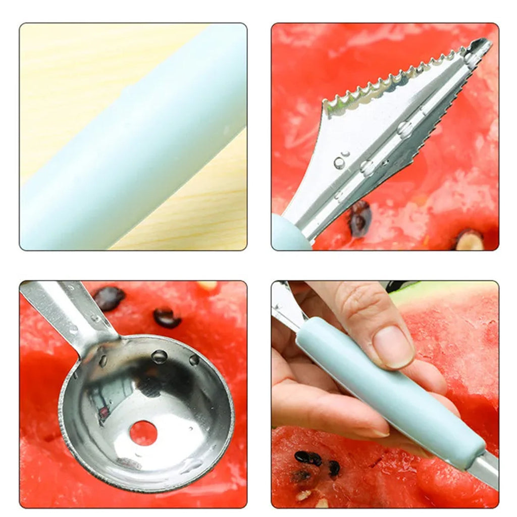 Fruit Carving Tool Kit – Stainless Steel Peeler & Scooper | Quickslice