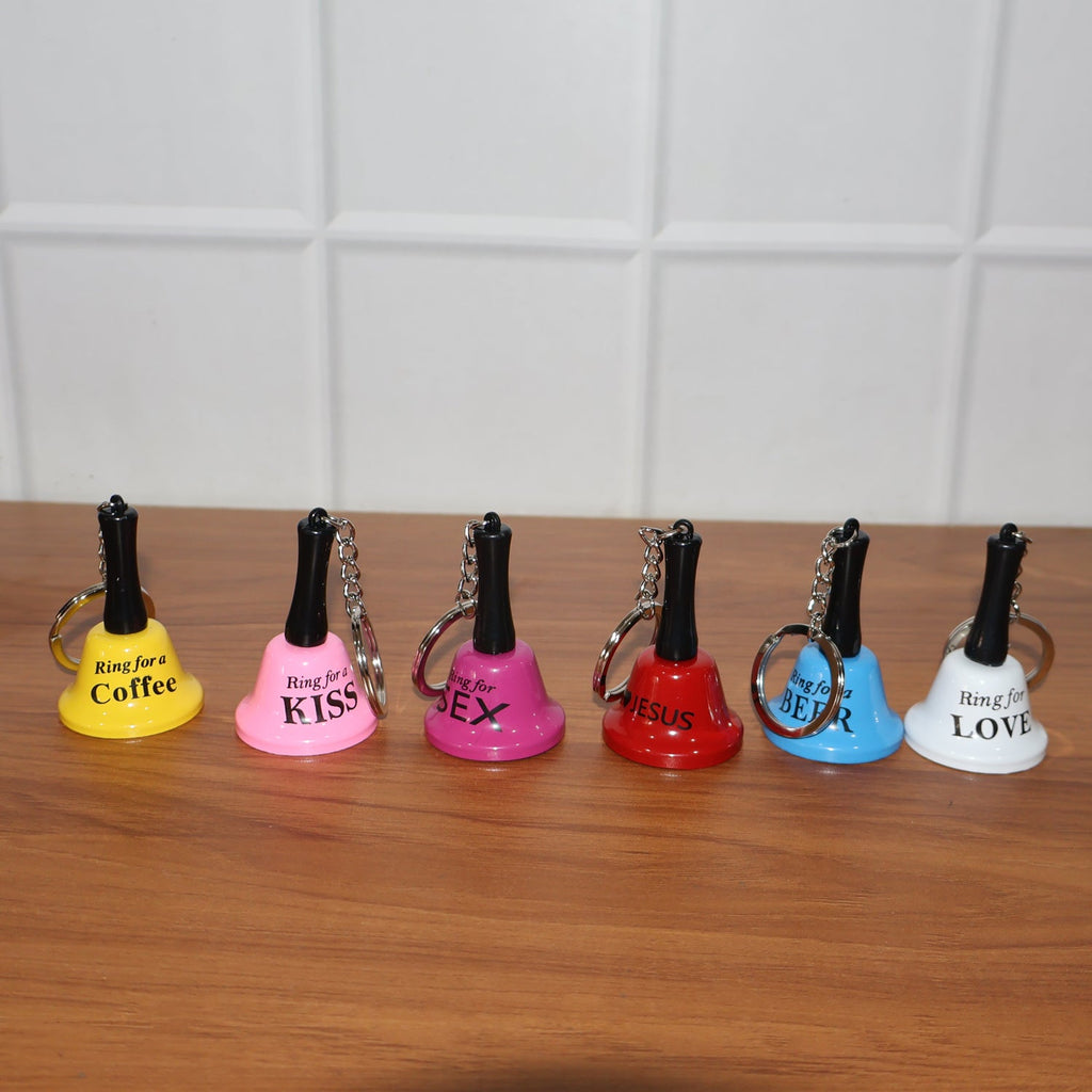 Mini Hand Bell Keychain – Fun Party & Bar Accessory