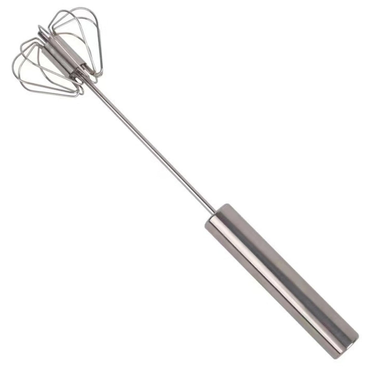 OwlCart NeatNest Stainless Steel Egg Whisk – Hand Push Rotary