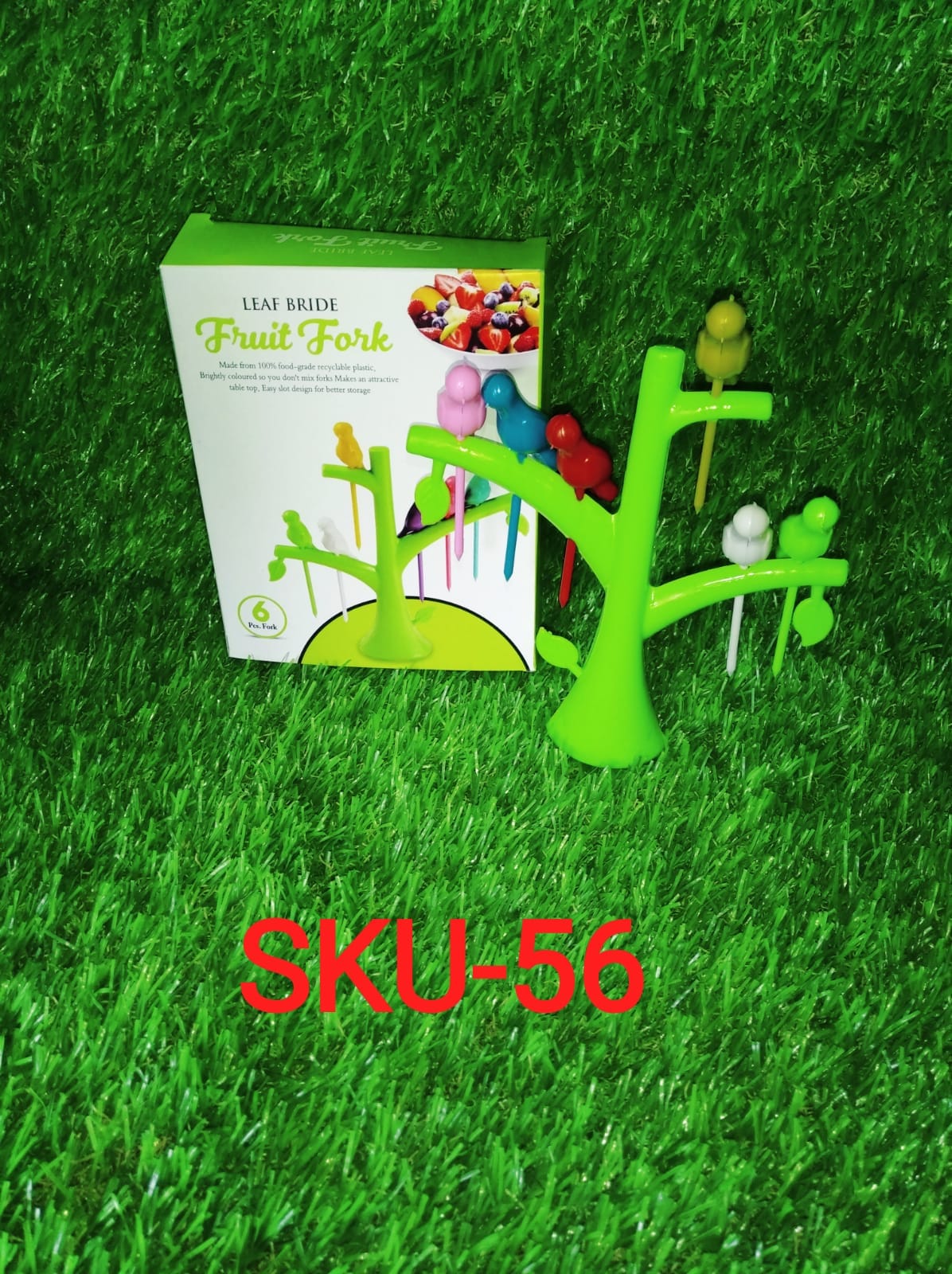 Bird Fruit Forks with Tree Holder – Cute Kids Table Decor |
