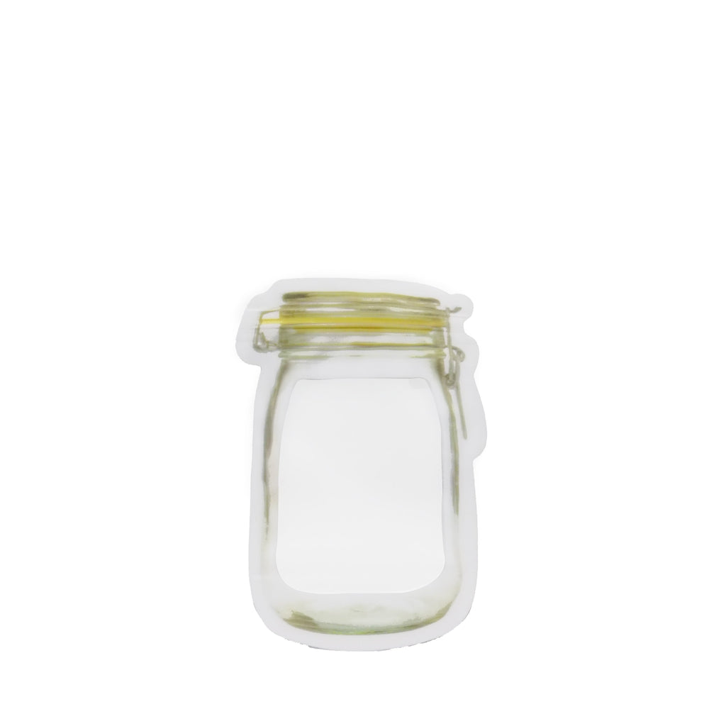 Reusable Food Storage Pouch – Airtight Mason Jar Zipper 150ml | Organivo