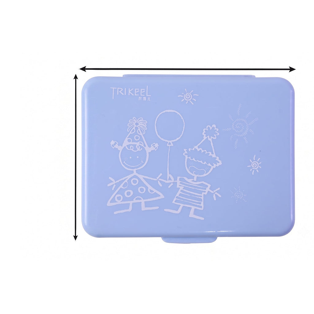 6-compartment pill organizer on white background