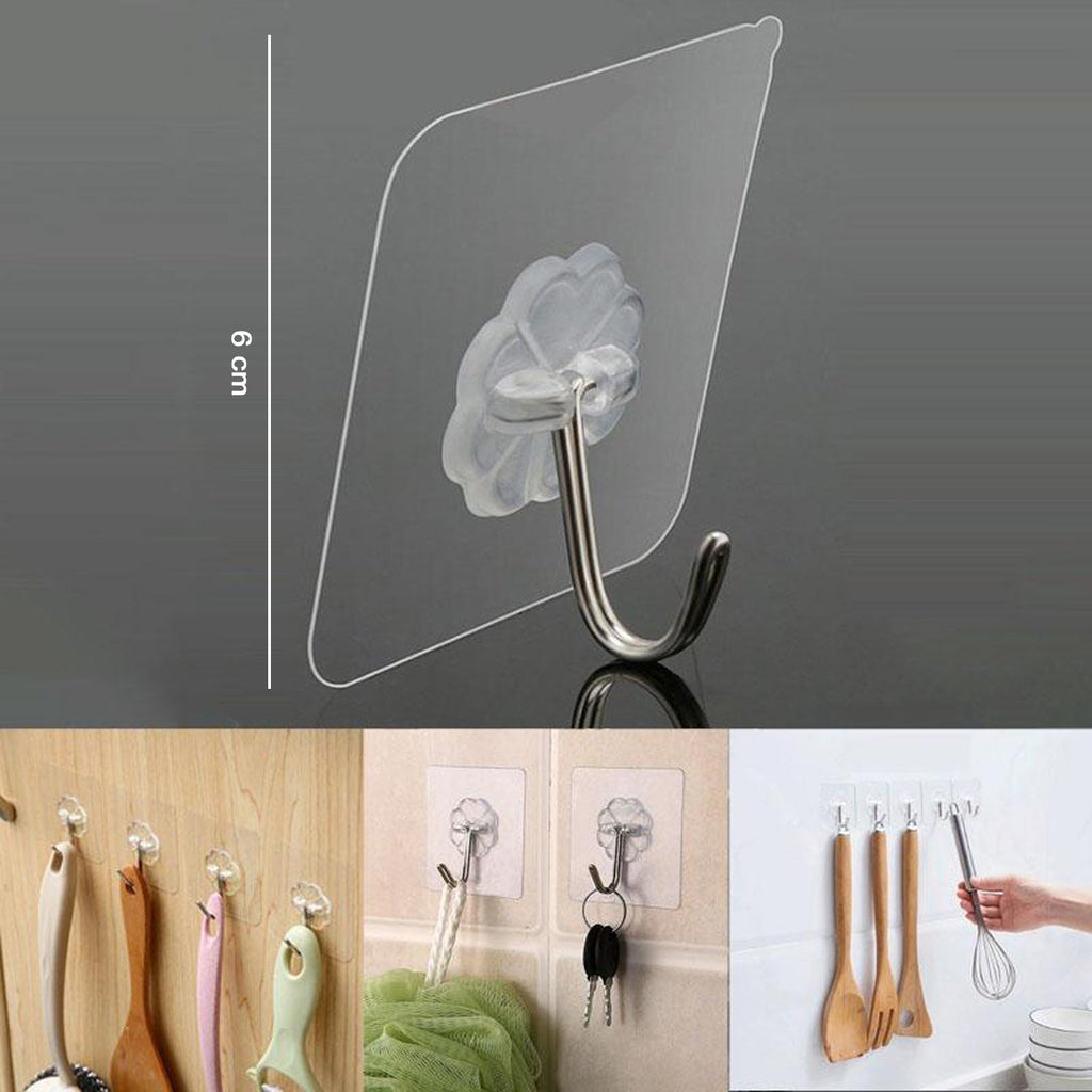 Size guide for wall hooks showing dimensions
