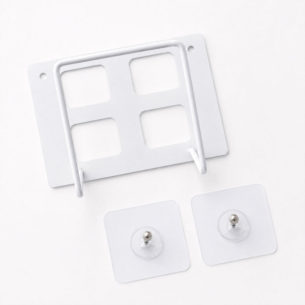 White plastic WiFi router bracket holder with durable build