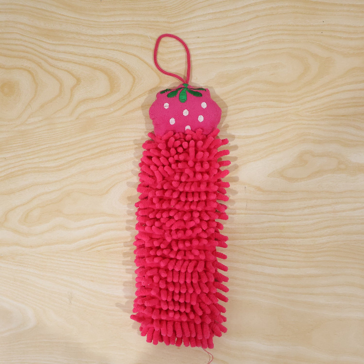 Microfiber Chenille Hanging Hand Towel for Bathroom and Kitchen Cleaning (1 Pc)