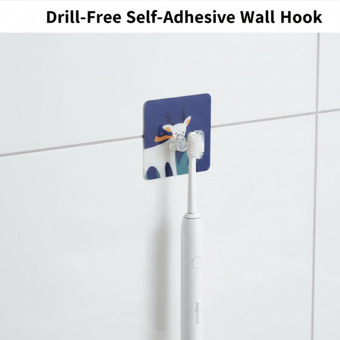 Self-Adhesive Wall Hook – Drill-Free, Waterproof & Reusable
