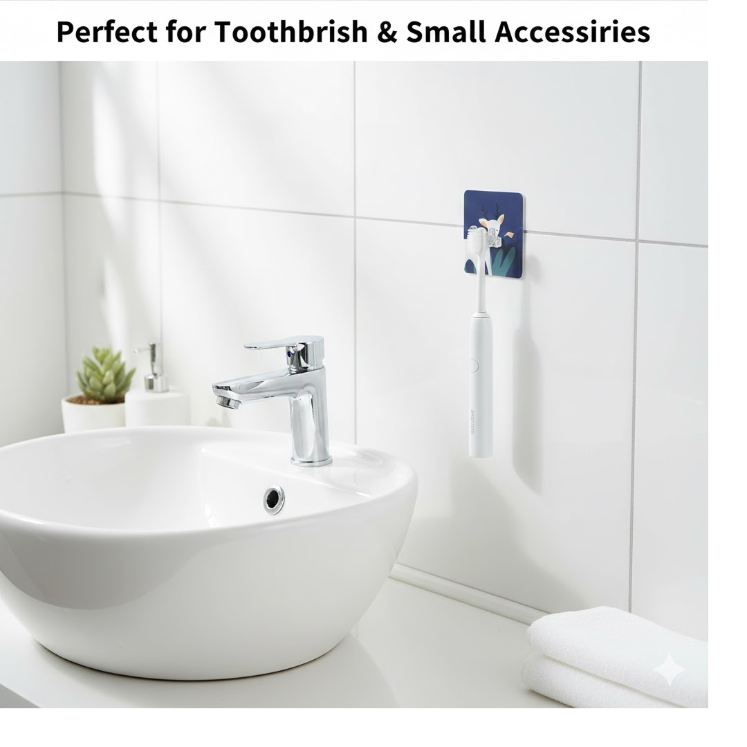 Self-Adhesive Wall Hook – Drill-Free, Waterproof & Reusable