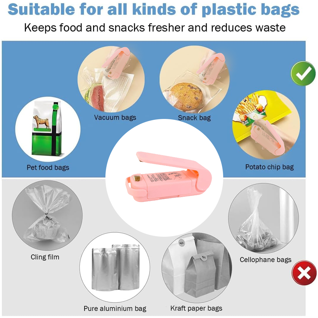 Mini Plastic Bag Sealer – Portable Heat Sealing Machine | FERVENT
