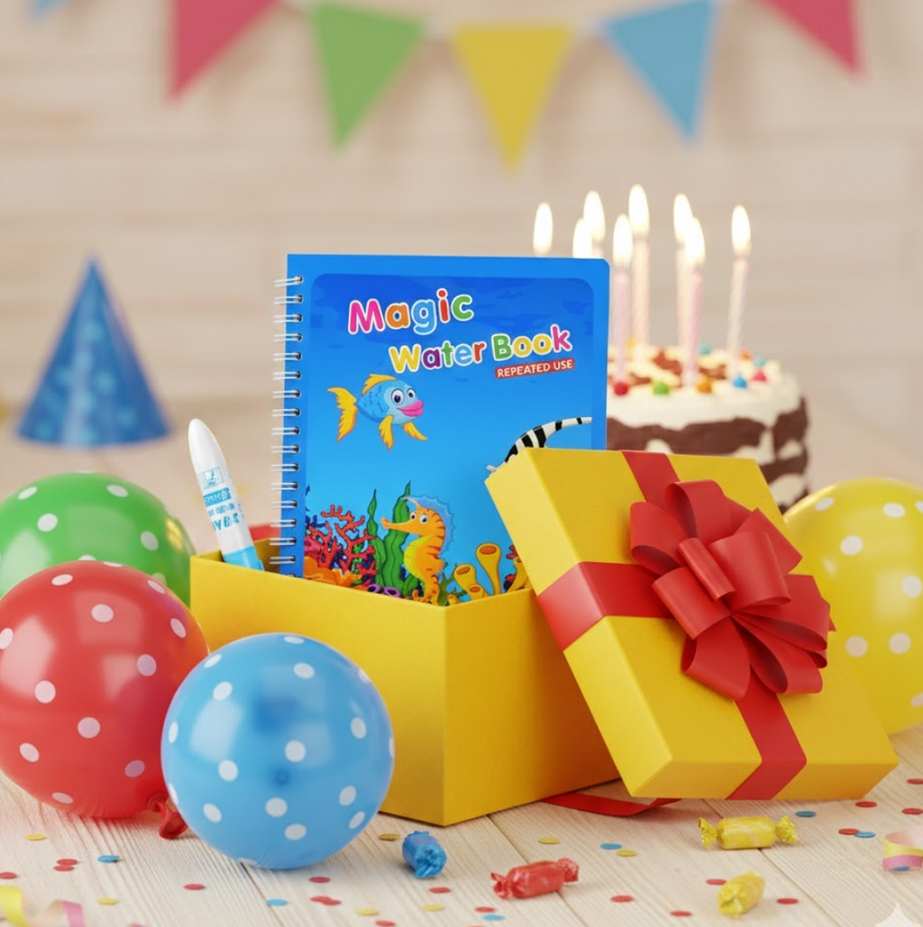 Magic Water Coloring Book – Reusable Mess-Free Fun for Kids | Inventive Play
