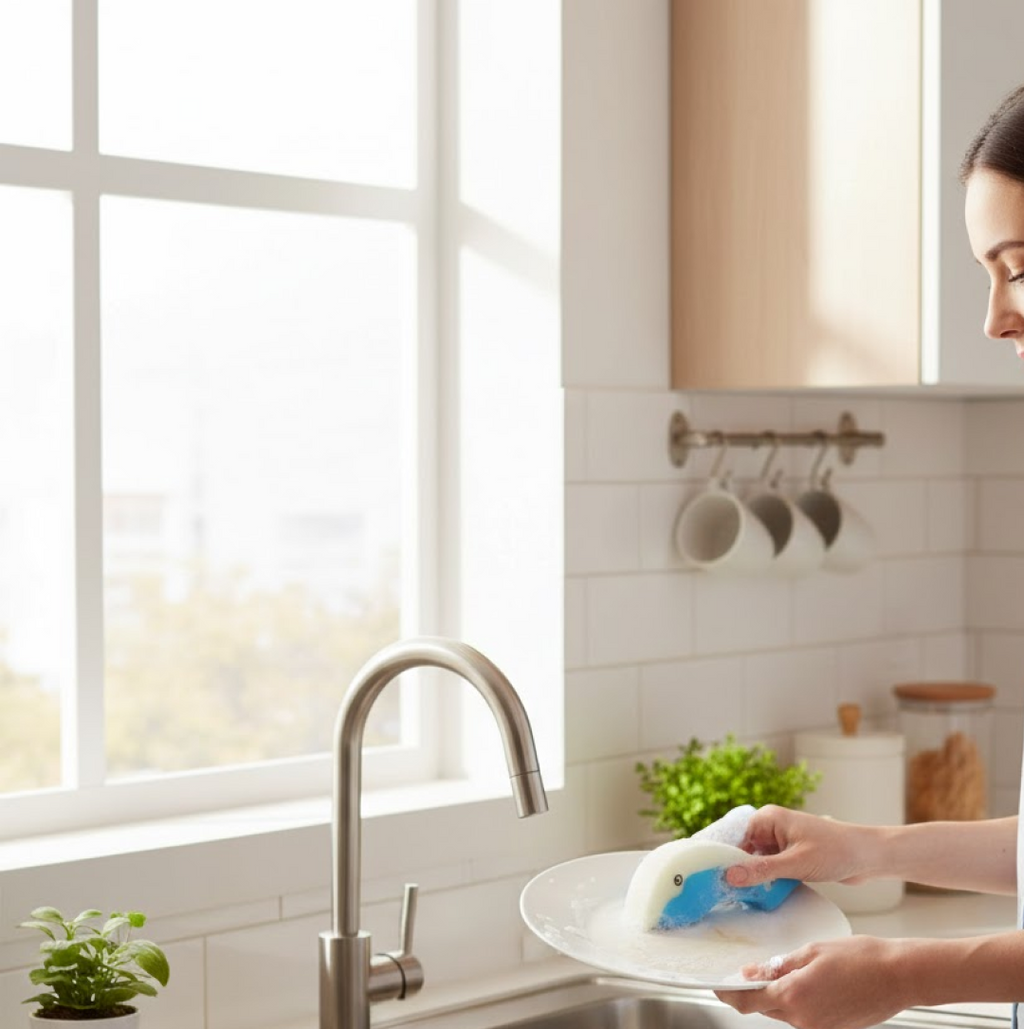 Reusable Kitchen Sponge – Eco-Friendly Multi-Surface Cleaning | SparkleTidy