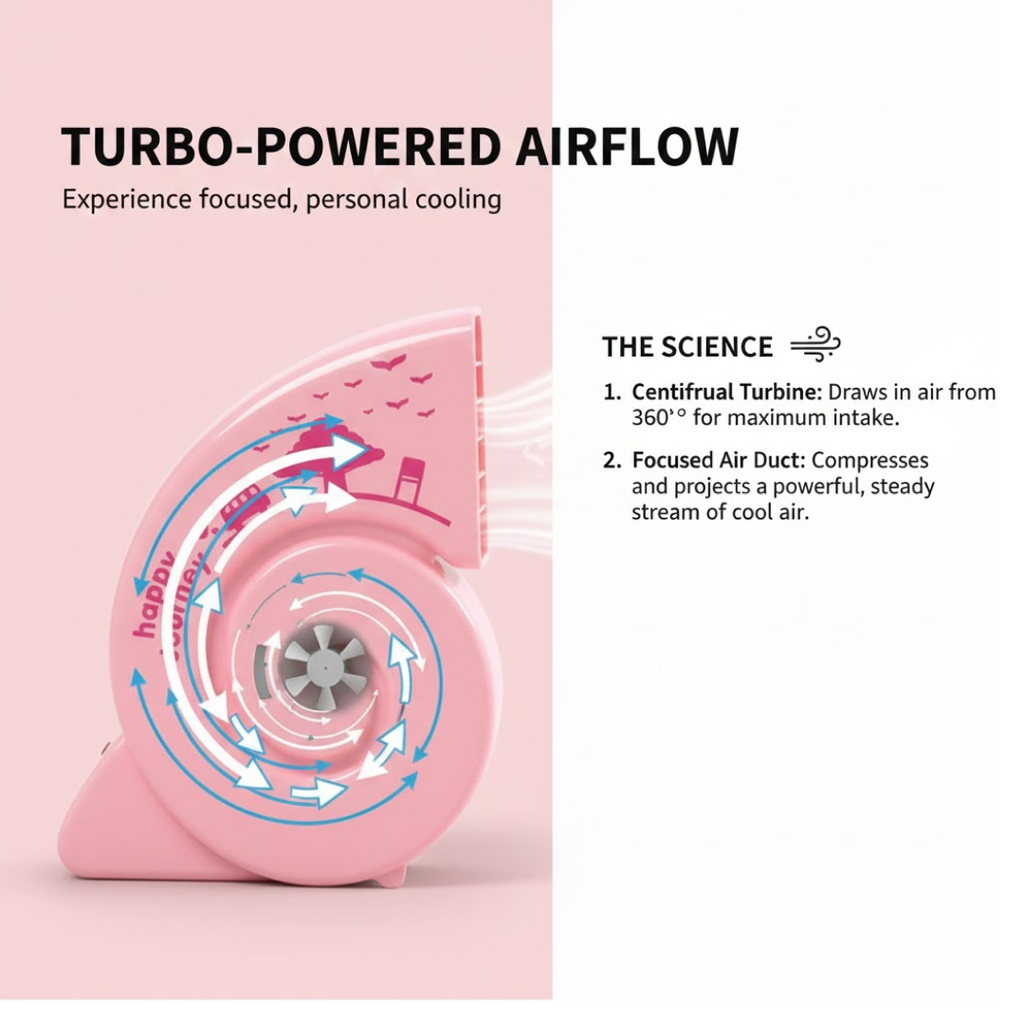 USB Mini Fan – Portable, Quiet & Bright for Any Desk | VoltDesk