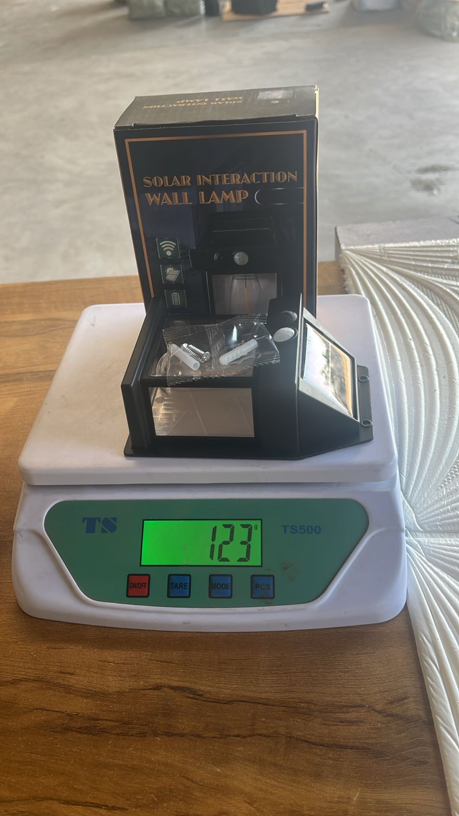 Solar Wall Lamp with Motion Sensor for Outdoor Lighting