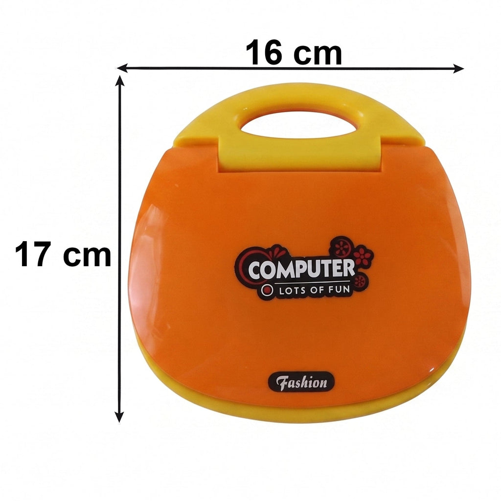 Size and dimensions of kids learning laptop toy