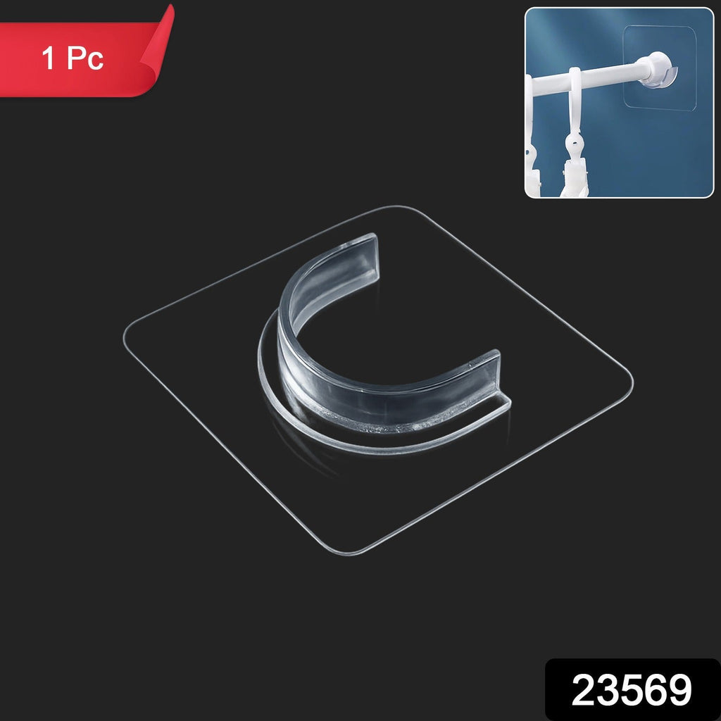 Pack of self-adhesive curtain rod holders for various home uses