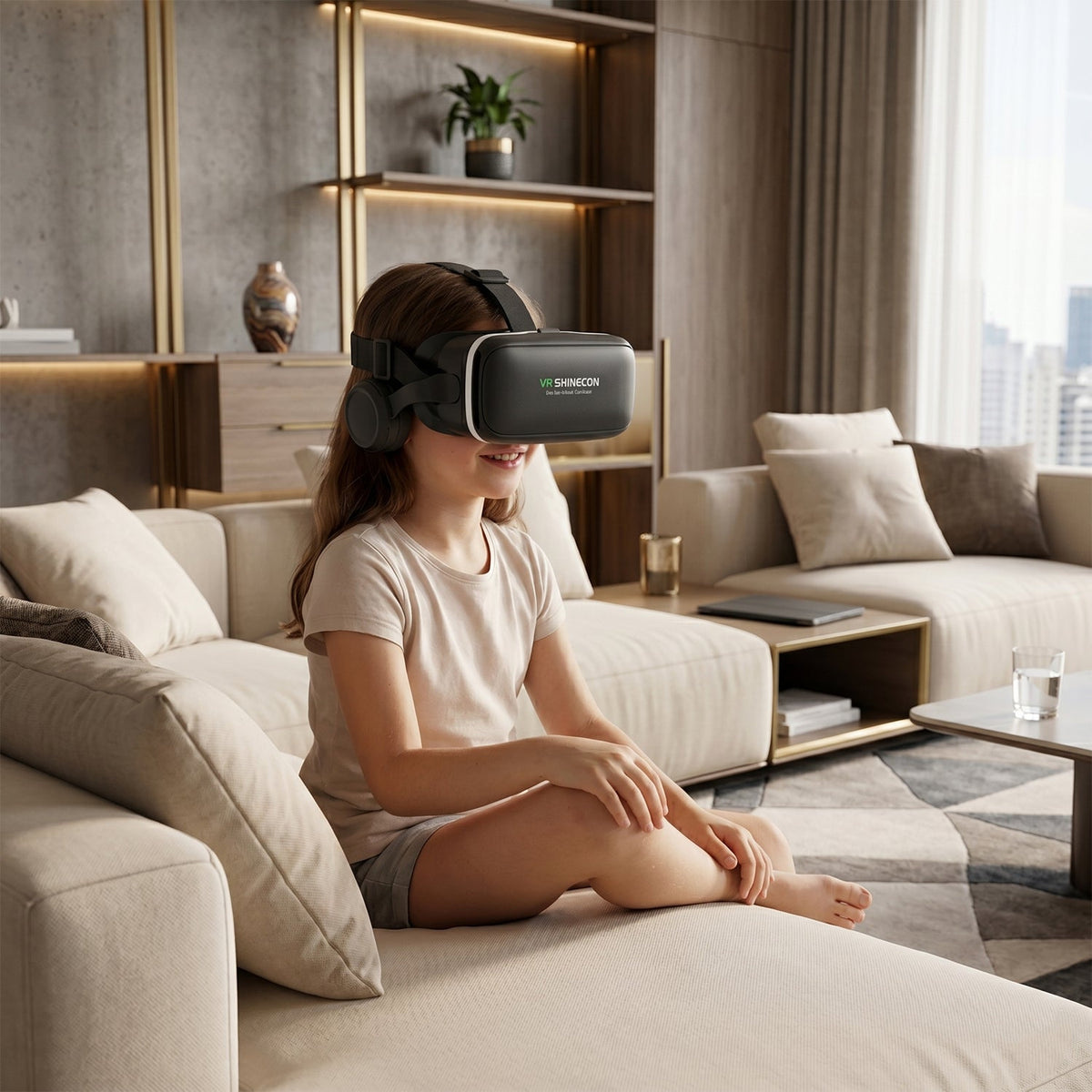 VR Headset – Immersive 3D Experience with Headphones | Fitnos