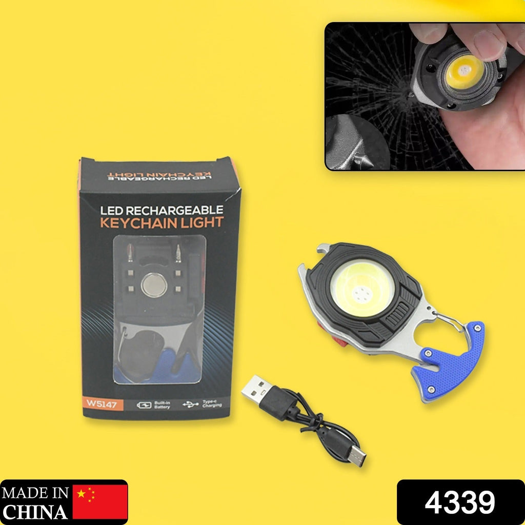Rechargeable LED Keychain Flashlight – 6 Modes, Super Bright | Indo Glow