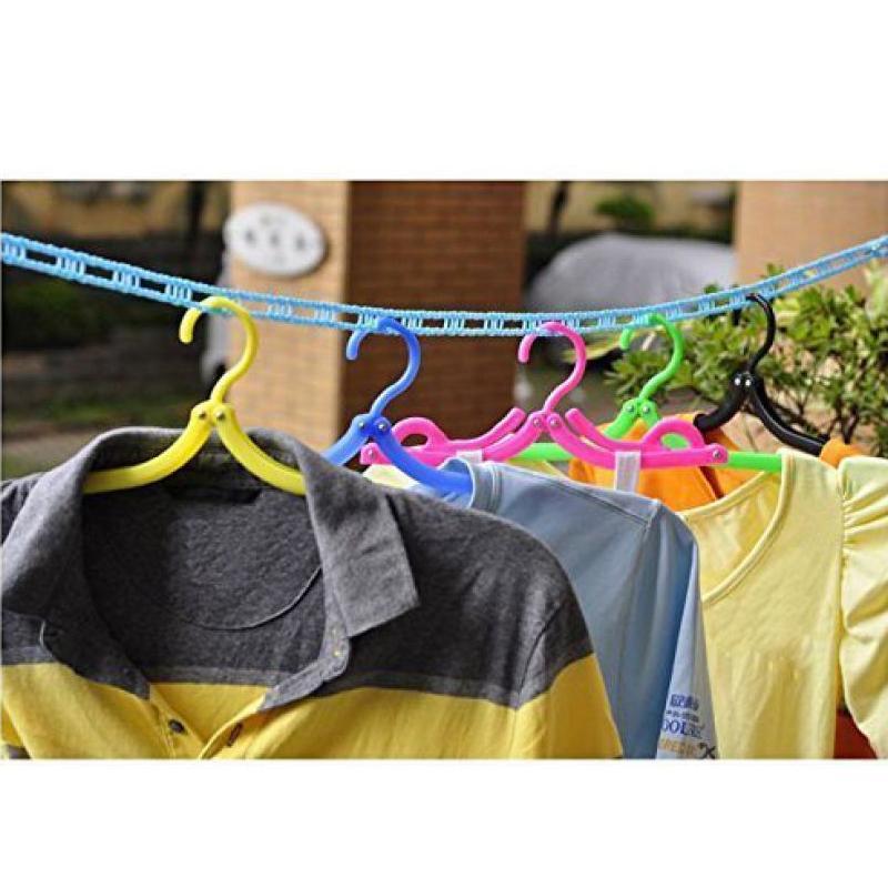 Nylon Clothesline – 5m Windproof Rope with Hooks | BathNova