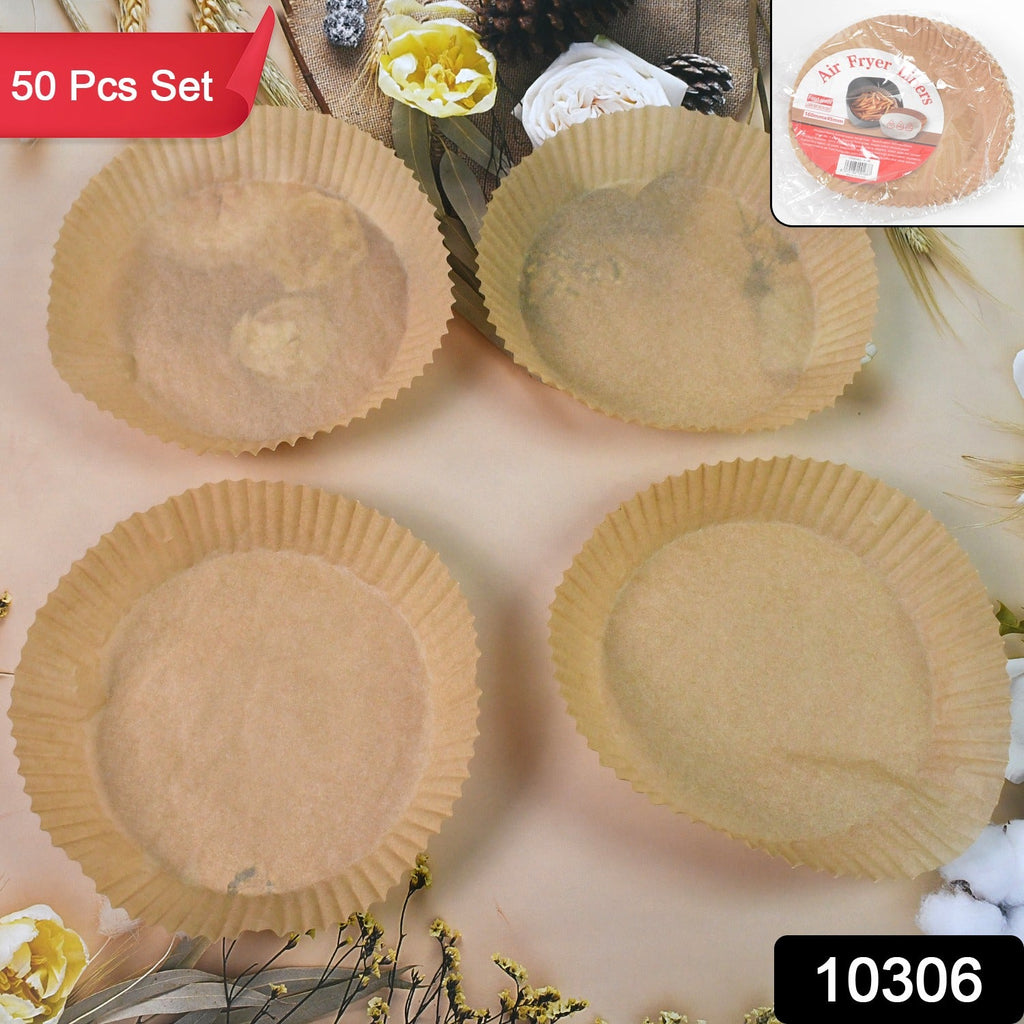 Air Fryer Liners – Round Disposable Parchment (50 Pcs) | Dabster