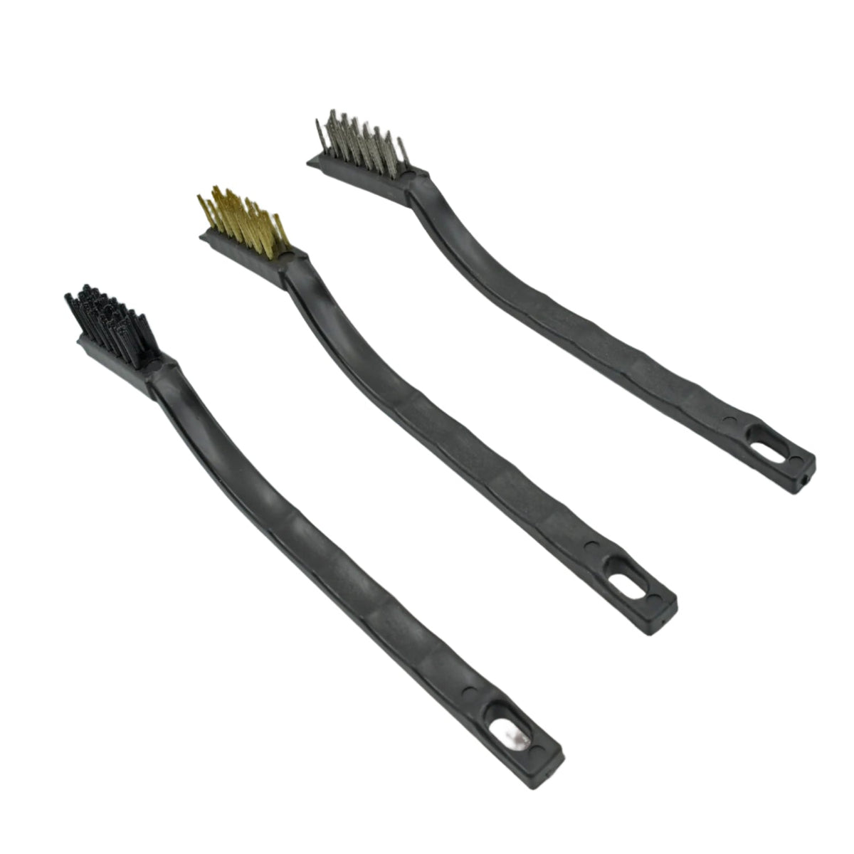 Mini Wire Brush Set – Steel, Nylon, Brass for Cleaning |