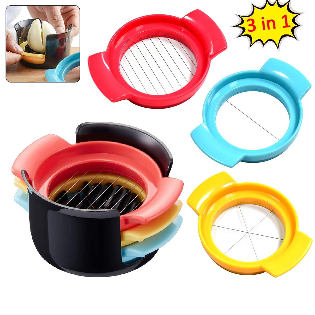 Egg Slicer – 3-in-1 Stainless Steel Food Cutter | ToolMate Pro