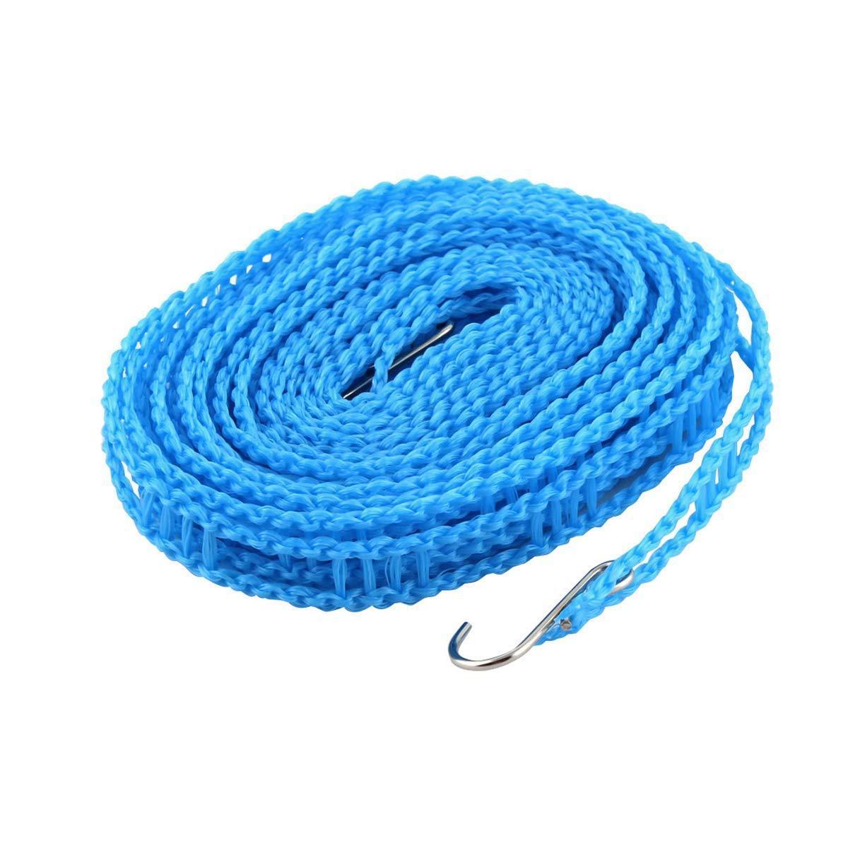 Nylon Clothesline – 5m Windproof Rope with Hooks | BathNova