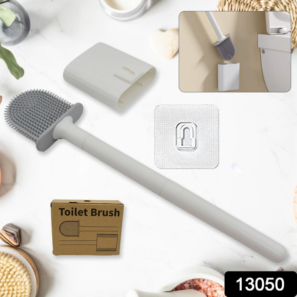 Silicone Toilet Brush – Wall-Mounted, Anti-Drip Cleaner | Velvet Wipe
