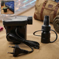 Electric air pump inflator deflator with nozzles for inflatables