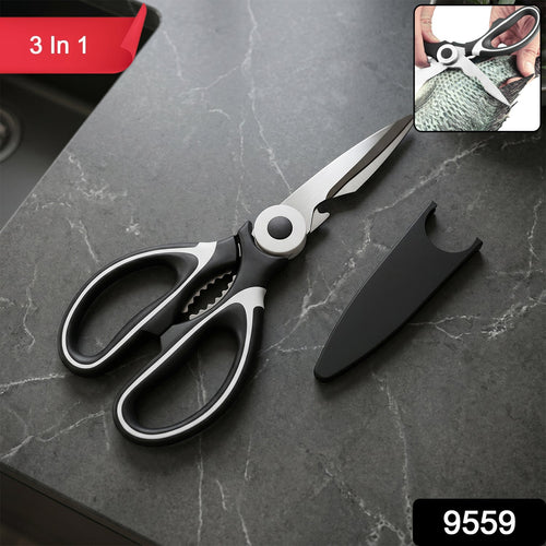 3 in 1 Kitchen Scissors – Sharp & Versatile for Home & Kitchen