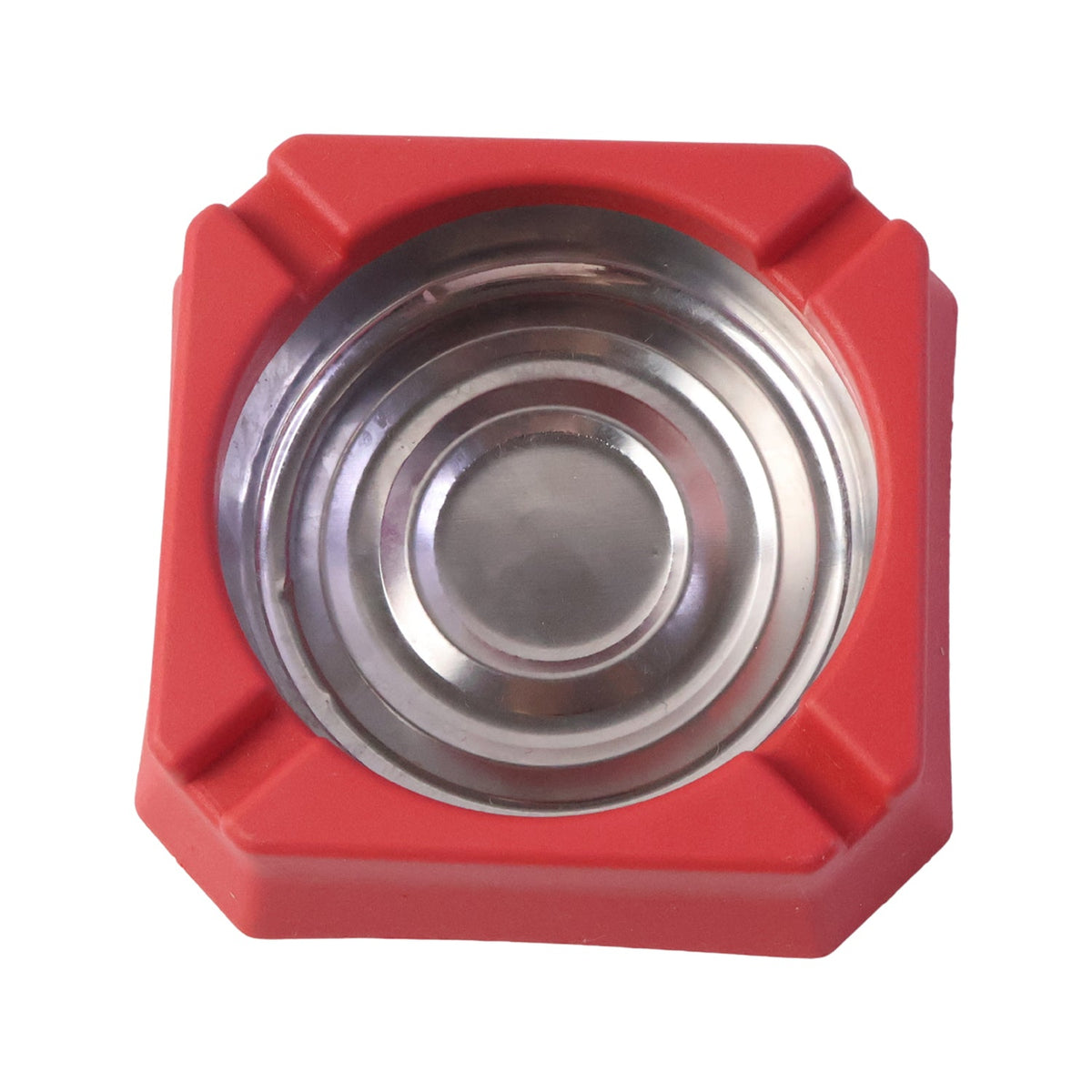 Heat-Resistant Ashtray – Stainless Steel Inner Bowl for Easy Cleaning