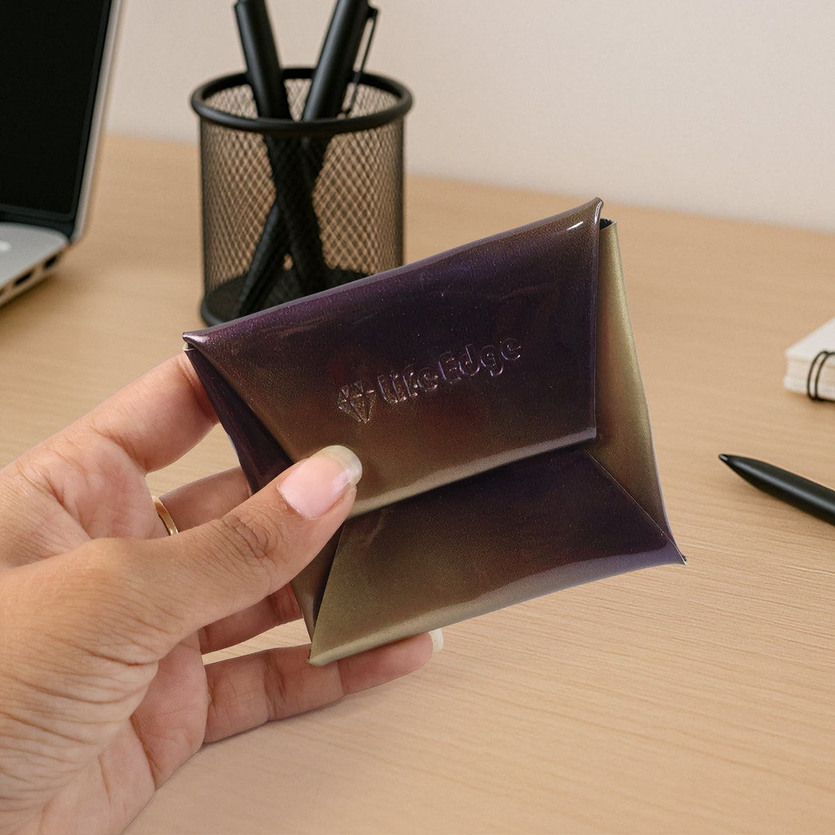 Coin Pouch – Compact, Foldable PU Leather Wallet for Daily Use
