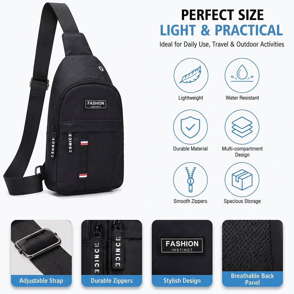OwlCart QuickFix – Waterproof USB Charging Sling Bag – Travel & Crossbody