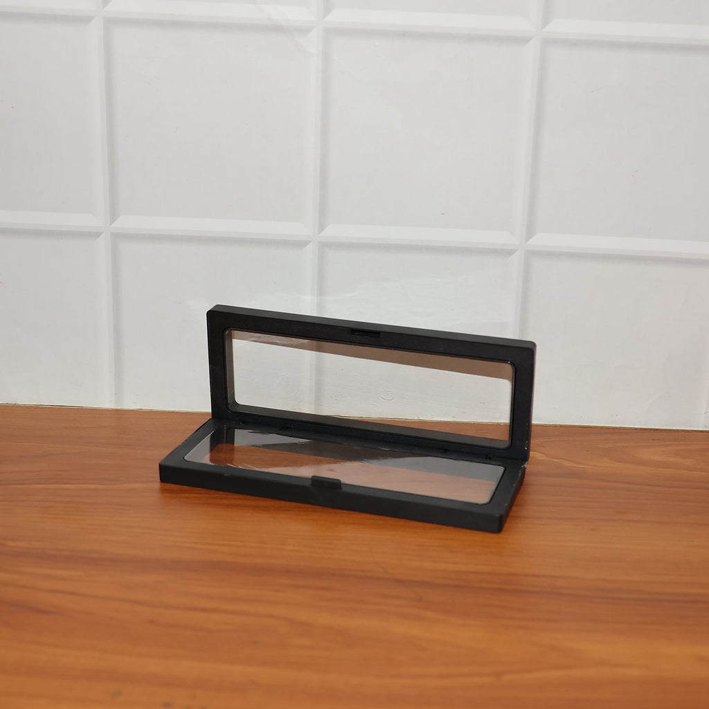Transparent Floating Jewelry Display Box – 18x7 cm Magnetic Case