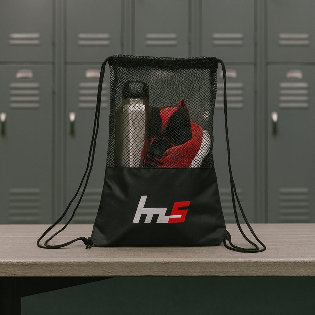 Mesh Drawstring Gym Sack – Breathable Sports Backpack for Workouts