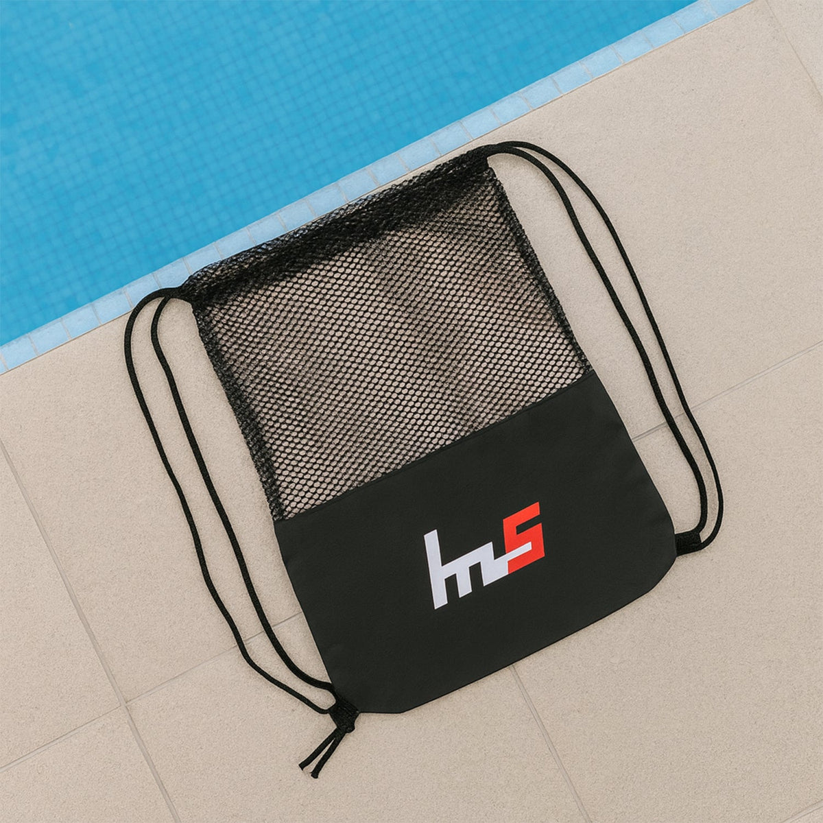 Mesh Drawstring Gym Sack – Breathable Sports Backpack for Workouts