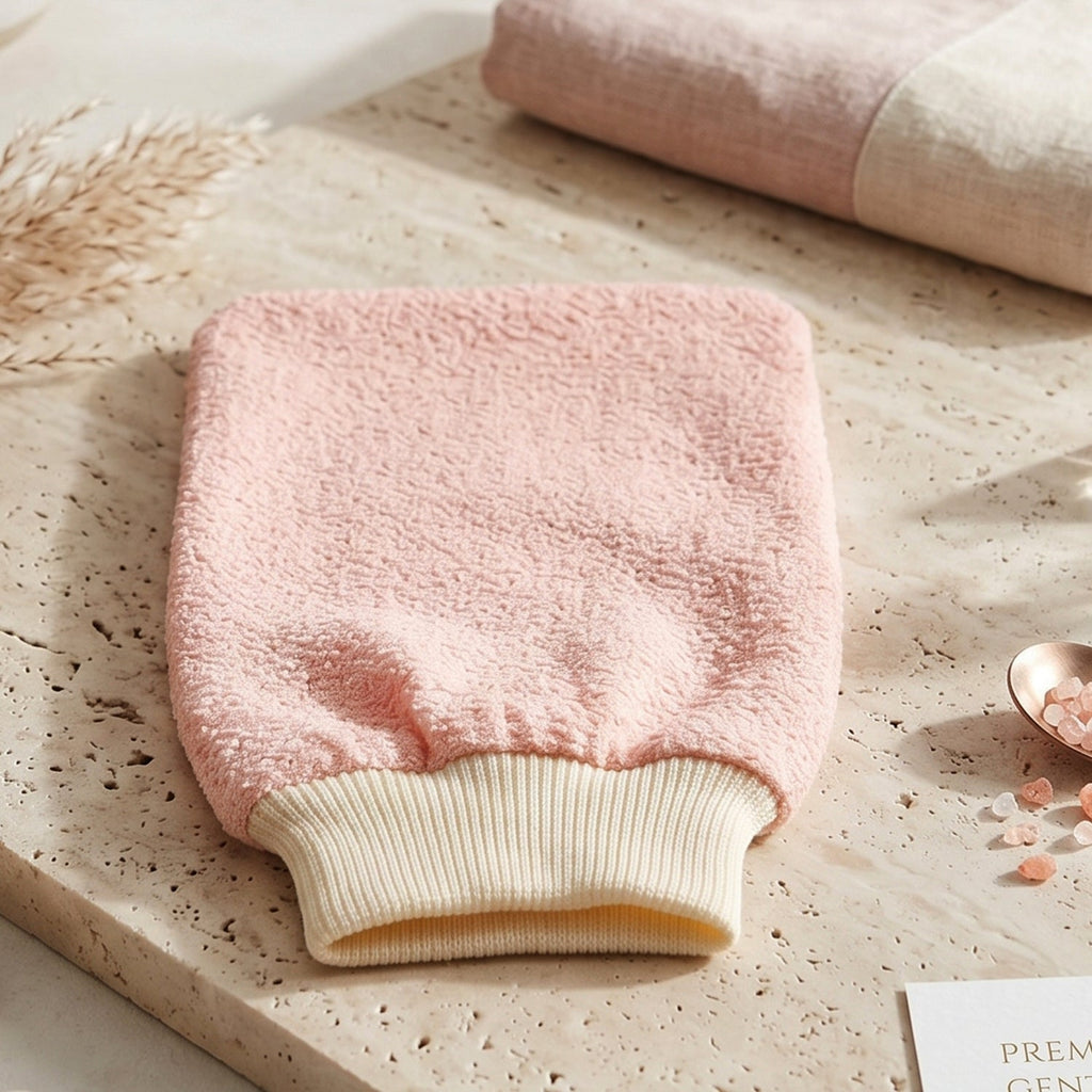 Body scrubber shower mitt for effective skin cleansing