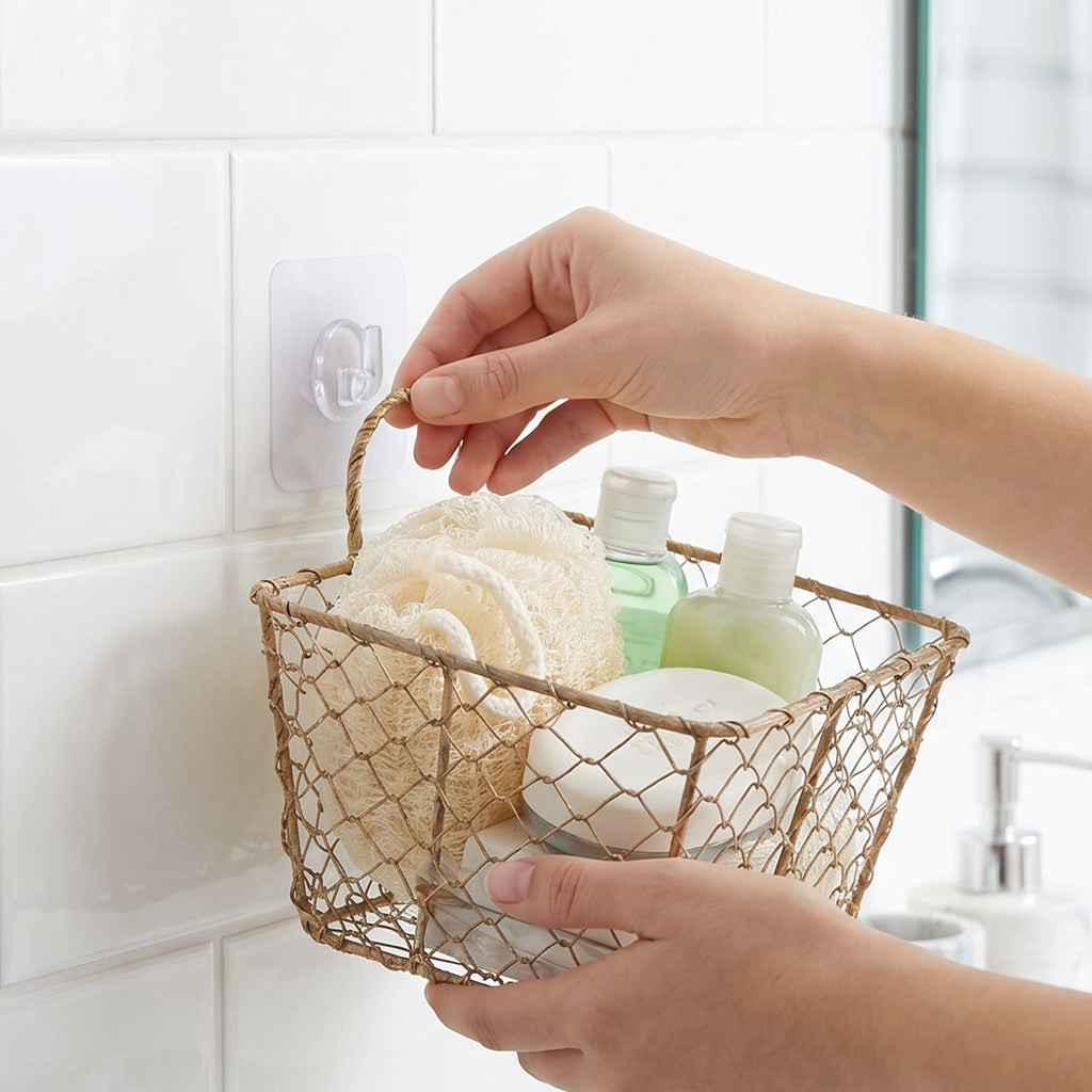 Self-Adhesive Wall Hook – Easy no-drill installation for versatile use