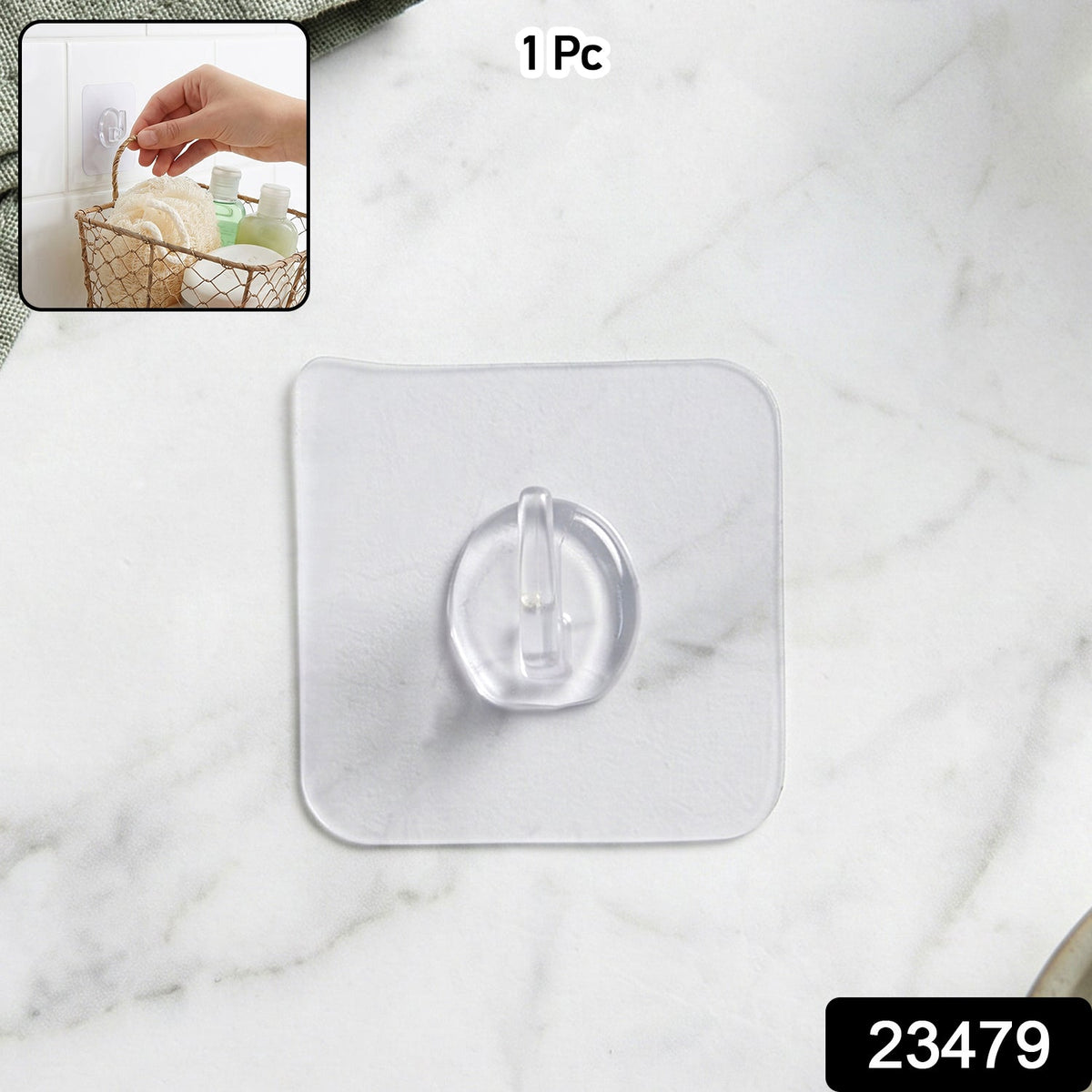 Self-Adhesive Wall Hook – Easy no-drill installation for versatile use
