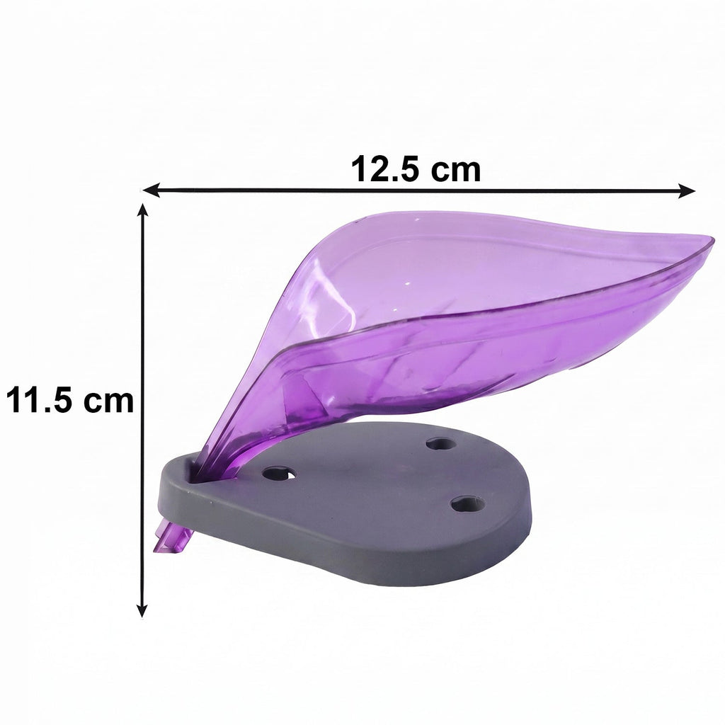 Leaf Shape Soap Tray – Self-Draining Holder | VelvetBubbles