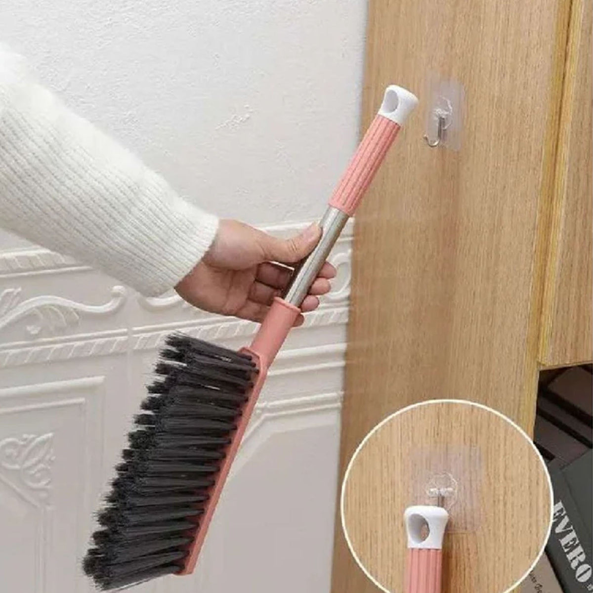 Long Handle Cleaning Brush – Soft Bristles for Gentle Dusting