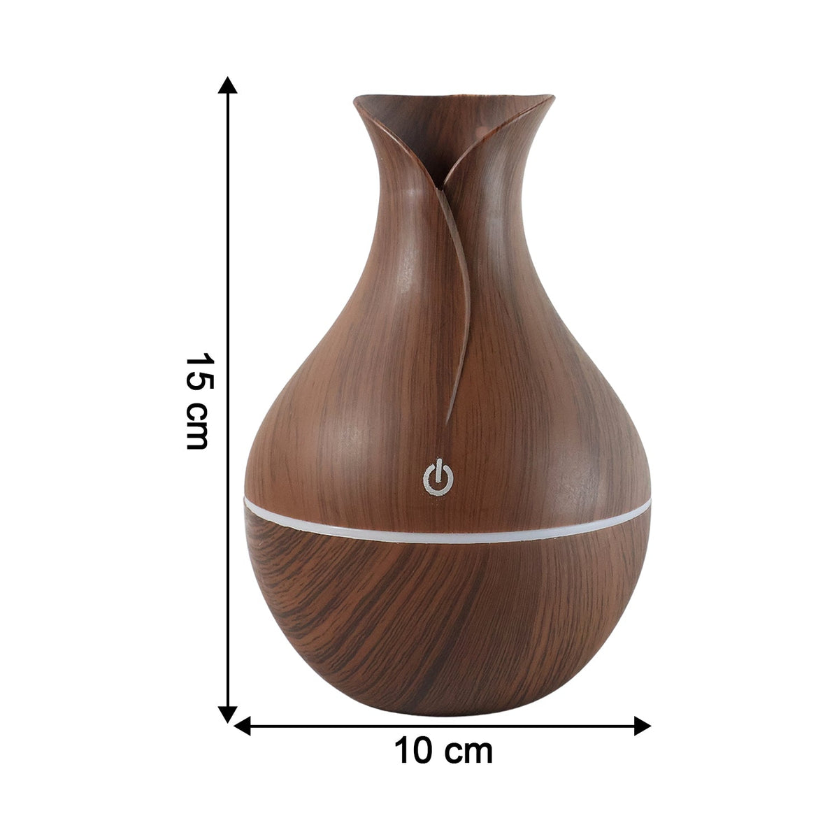 Mini Wooden Humidifier – Ultrasonic Mist Diffuser with LED | Indo Glow