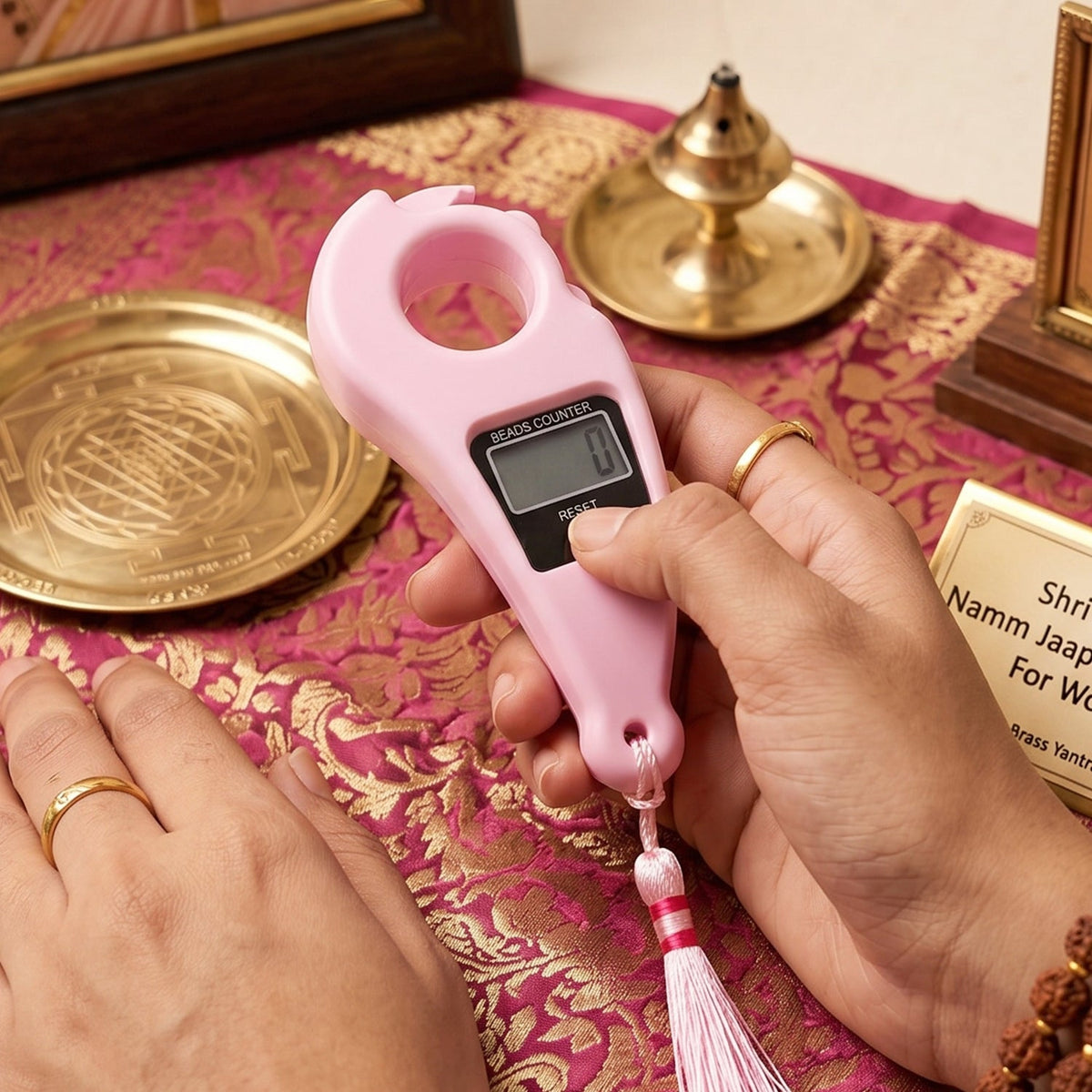 OwlCart TidyNest – Digital Japa Counter – Finger Ring Clicker for Prayer & Meditation
