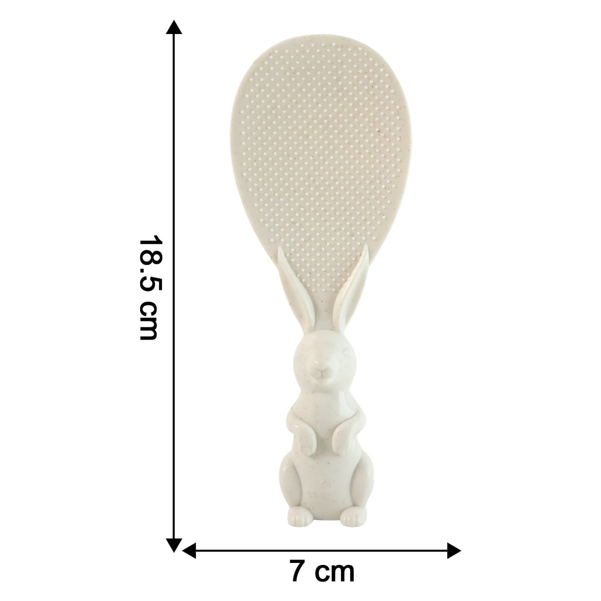 Size comparison of lightweight rice serving spoon