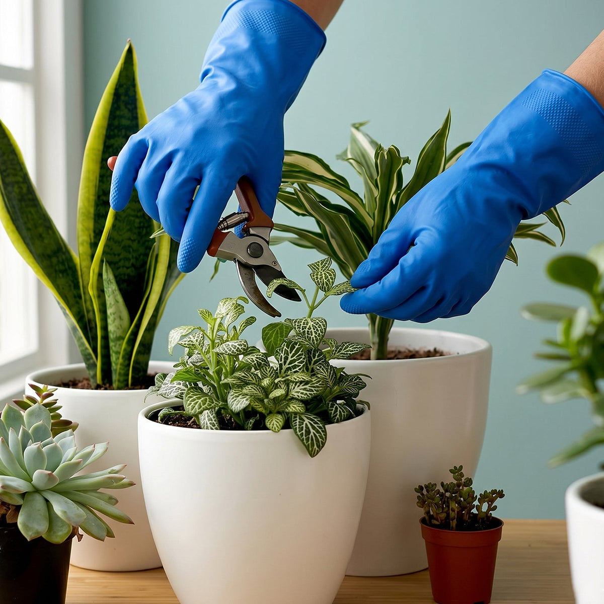 Waterproof Rubber Cleaning Gloves – Reusable & Durable for Household Tasks